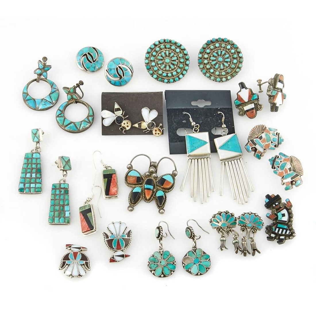 Collection of Zuni Jewelry Items (14) (1 of 2)