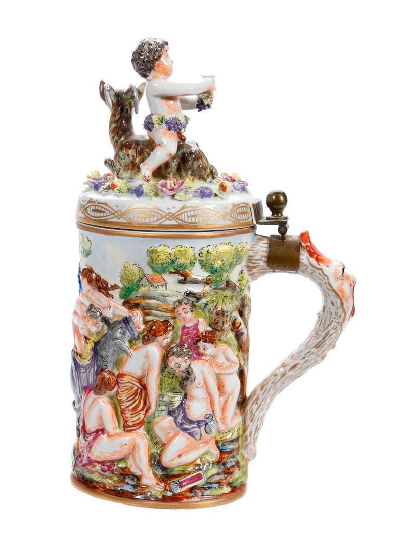 Capo di Monte Porcelain Stein (1 of 4)
