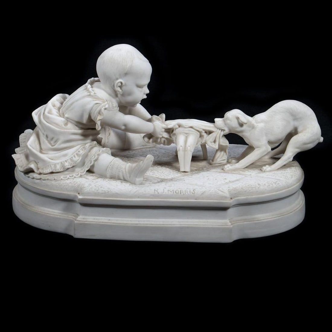 Victorian Parian Ware Figural Group (1 of 5)
