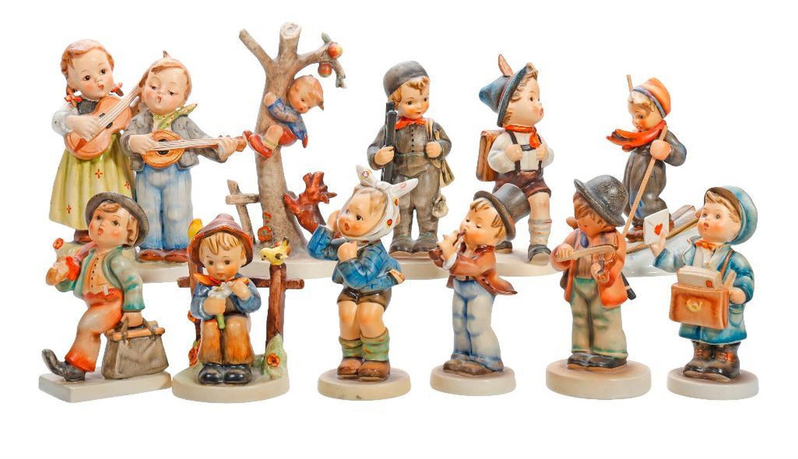 Ten Hummel Figures of Boys (1 of 2)