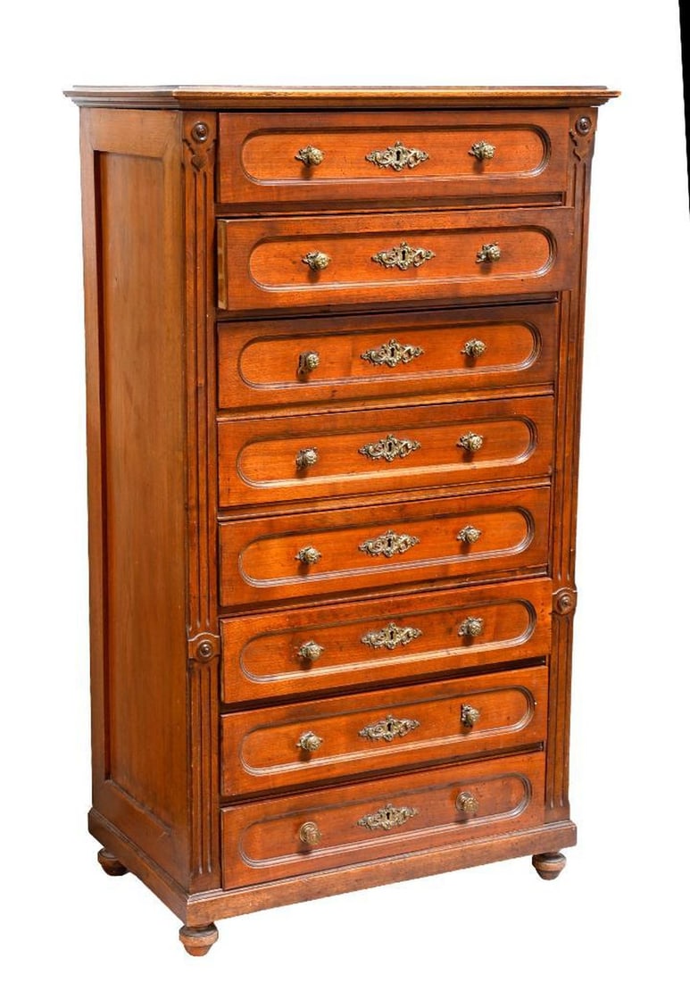 Renaissance Revival Walnut Chest (1 of 4)