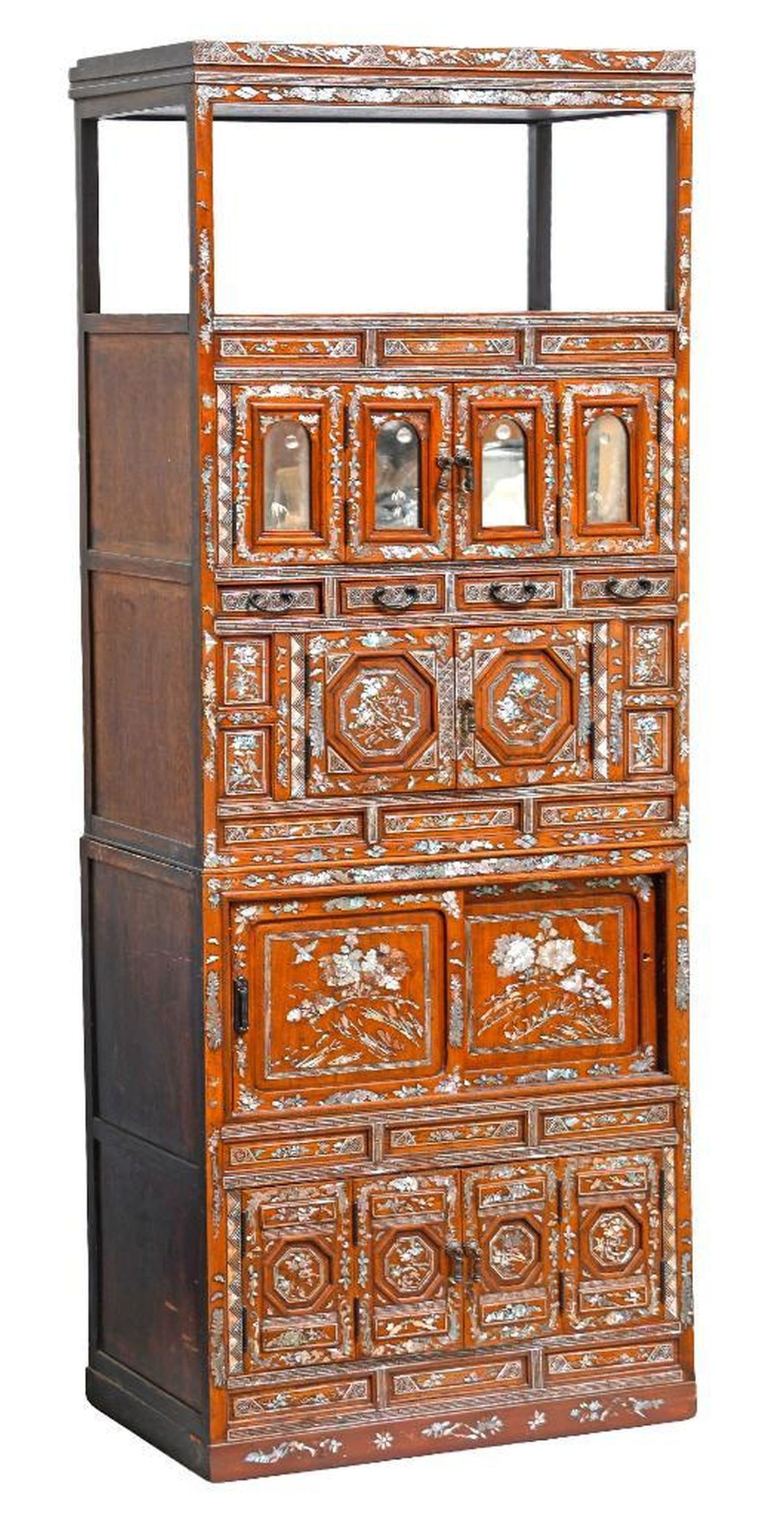 Korean Mother of Pearl Inlaid Chest on Stand (1 of 4)