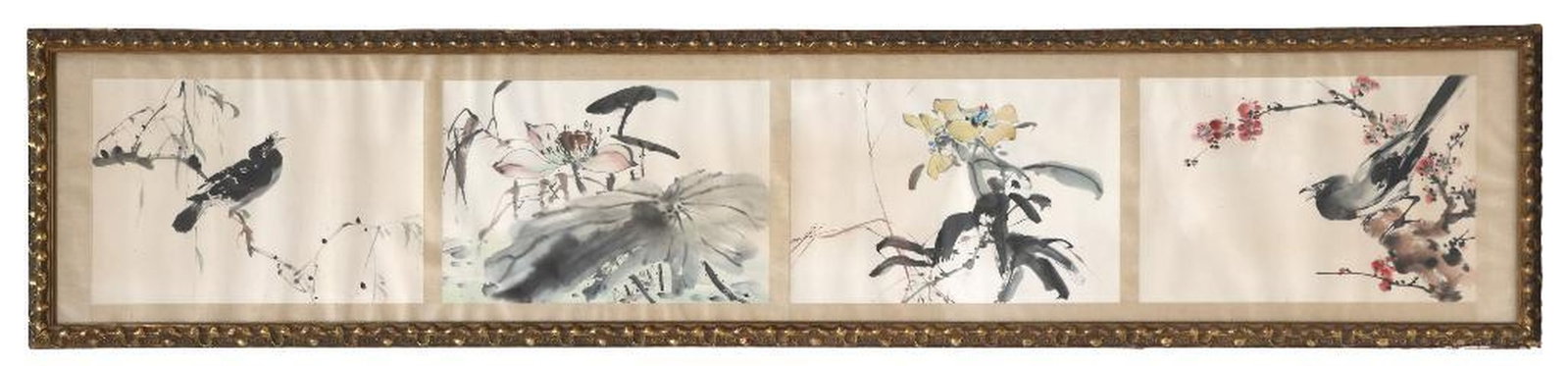 Chinese Floral Watercolor Album Paintings (1 of 1)
