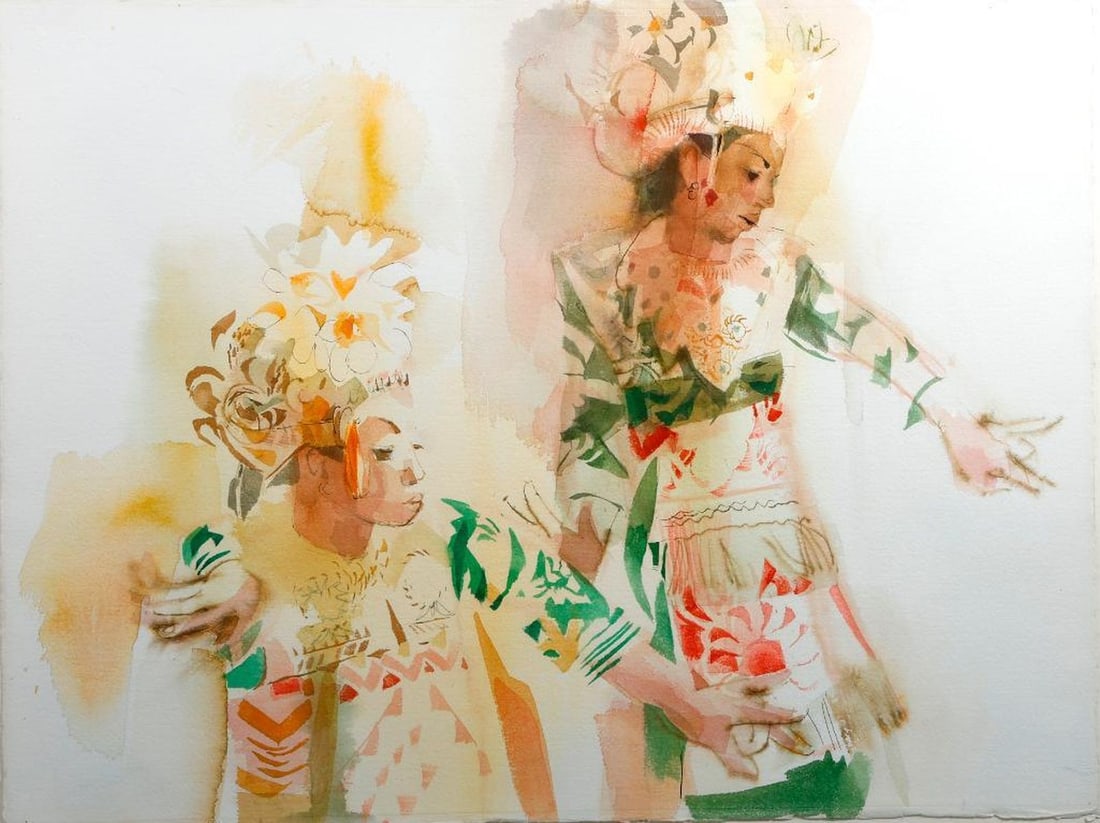 Dorie N. Tuttle (1921-2010), Watercolor (1 of 2)