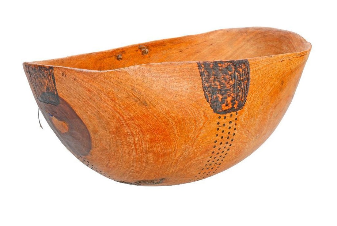 African Turkana Tribe Carved Wood Bowl (1 of 5)