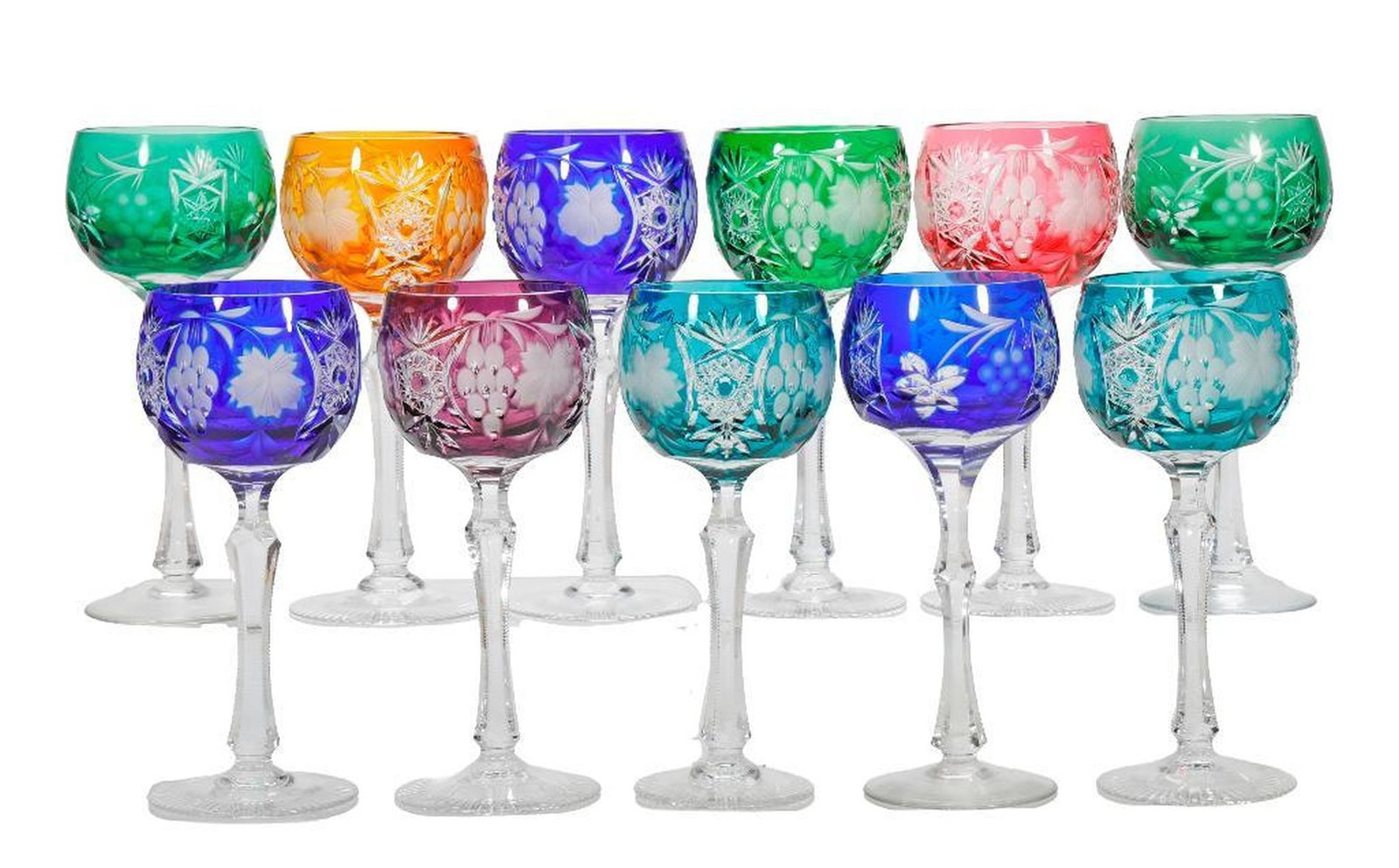 Eight Nachtmann Traube Hock Wine Glasses (1 of 2)