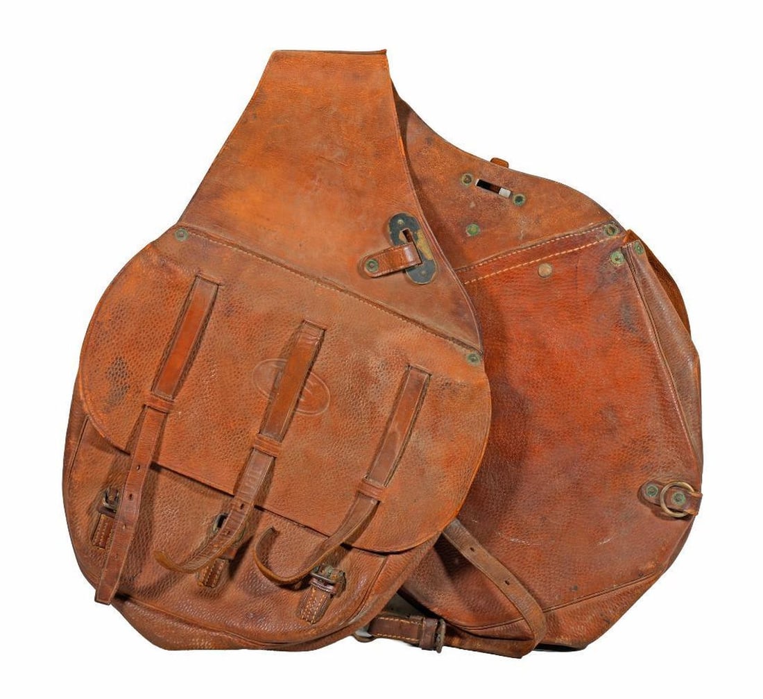 US Military Leather Cavalry Saddlebags (1 of 1)
