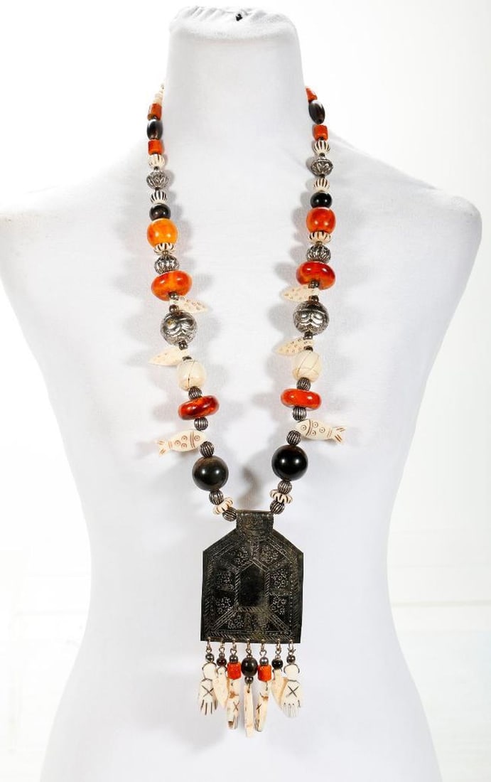 North African Tribal Amulet Necklace (1 of 2)