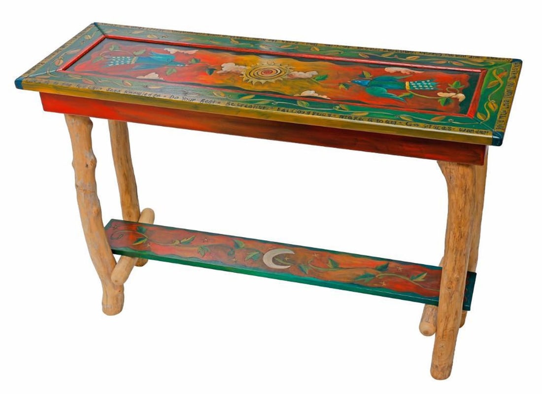 Whimiscal Artisan Sticks Furniture Sofa Table (1 of 2)