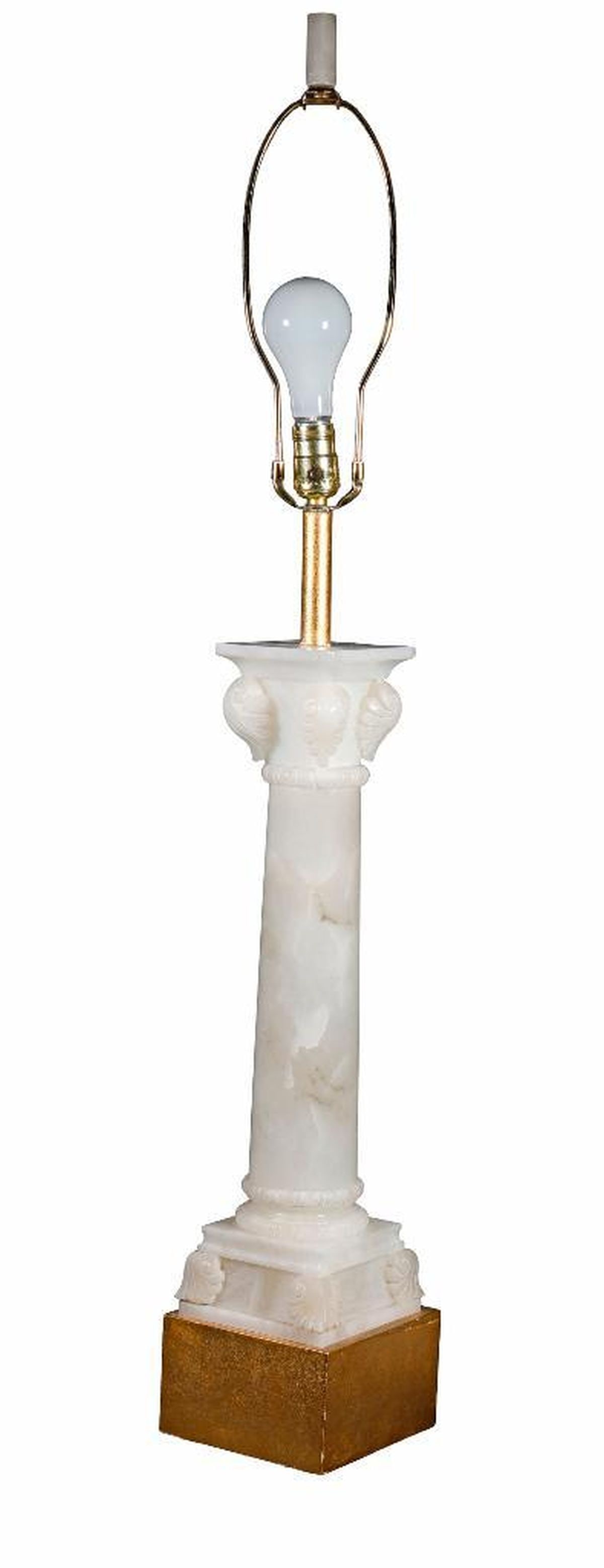 Italian Alabaster Columnar Lamp (1 of 3)