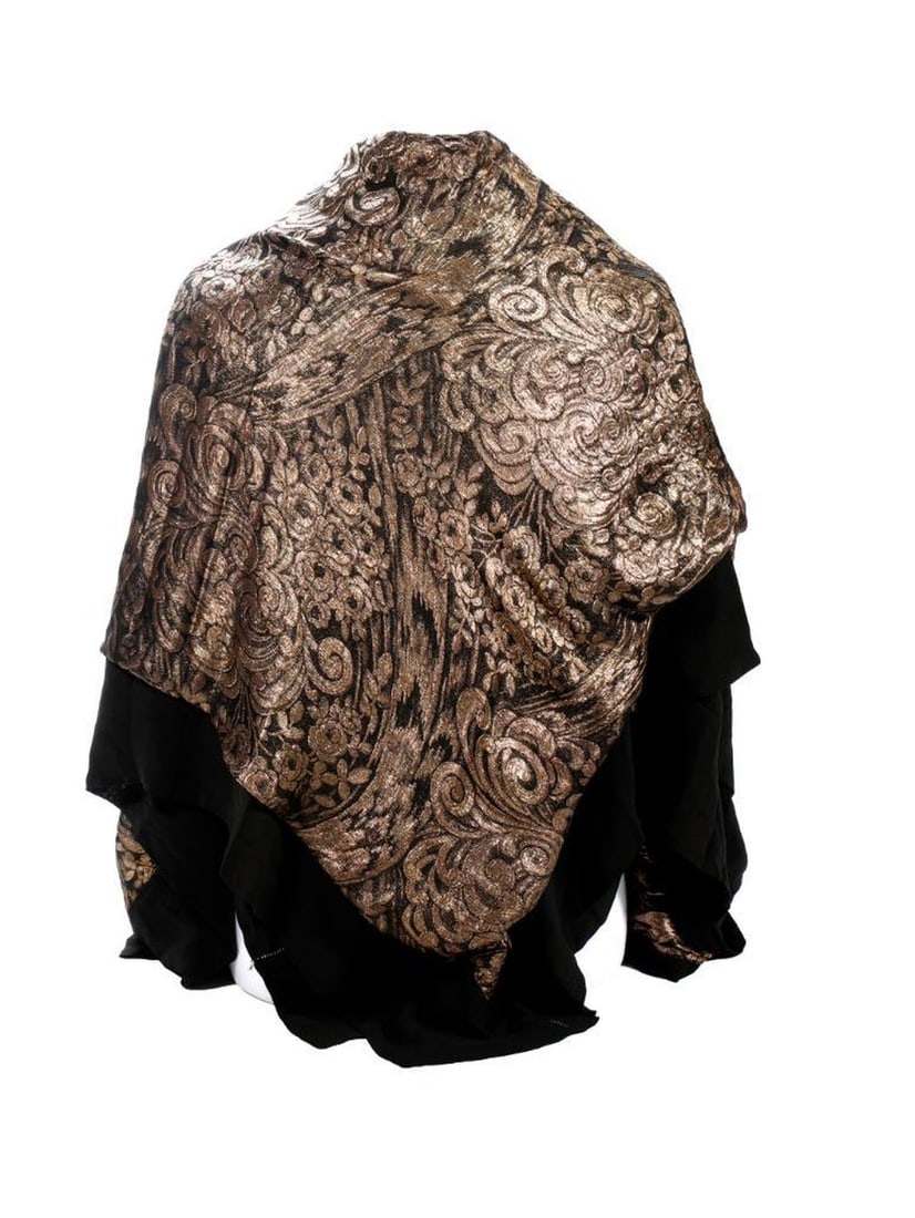 A Circa 1920s Gilt Brocade Shawl (1 of 3)