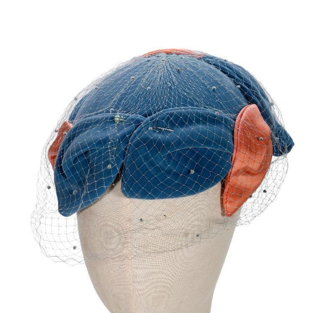 Three Vintage Hats/Veiled Headbands, 1950s (1 of 6)