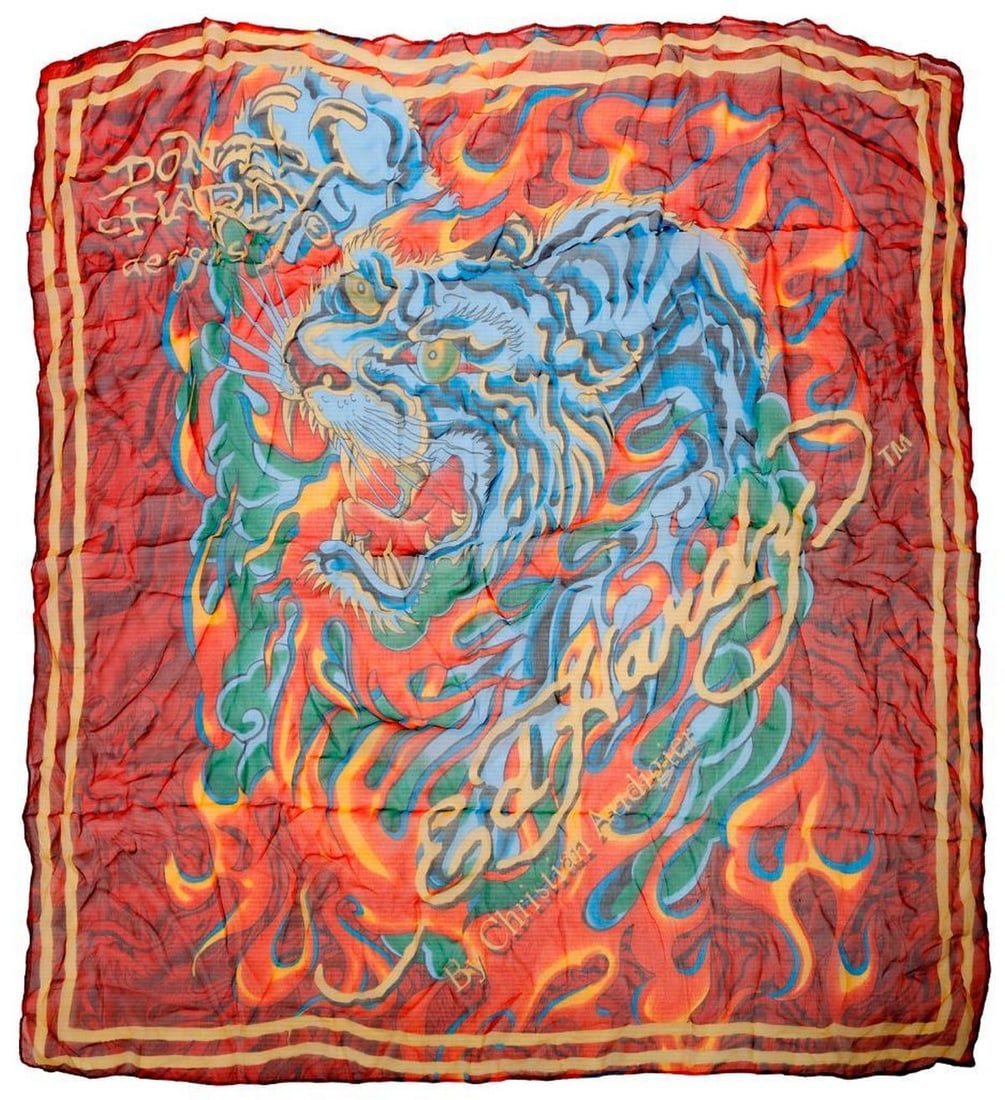 Christian Audigier Silk Tattoo Art Scarves (3) (1 of 4)