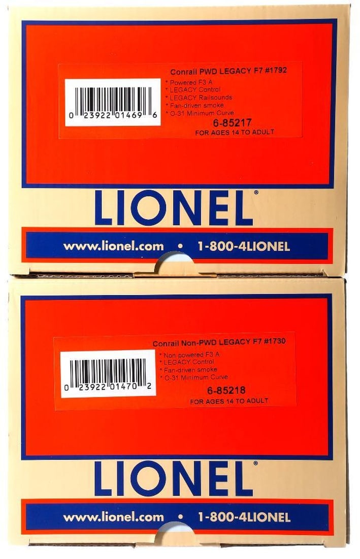 Lionel O Gauge Modern Era Conrail F7 A-A Diesel Loco - 2