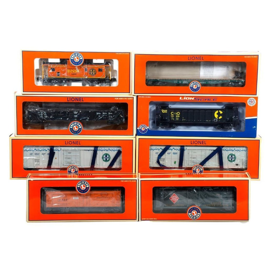 (8) Lionel O Gauge Modern Era Freight Cars - 2