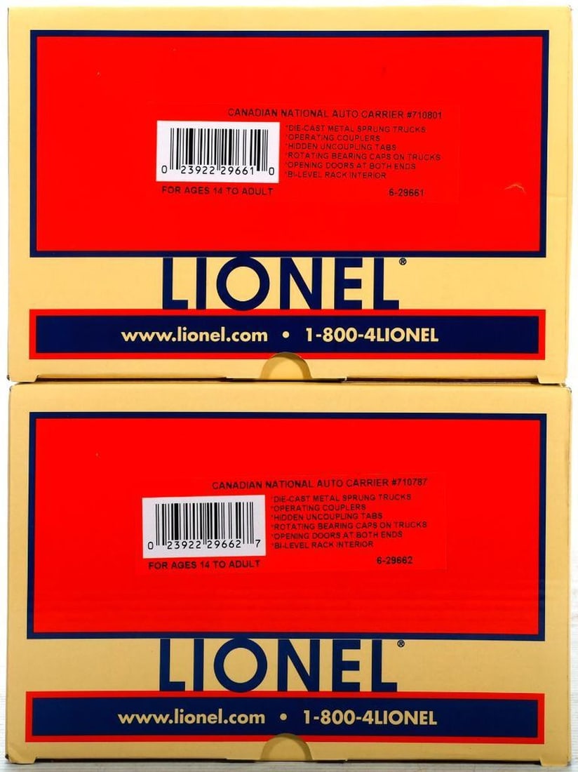 Lionel O Ga Mod Era Canadian National Auto Carriers - 2