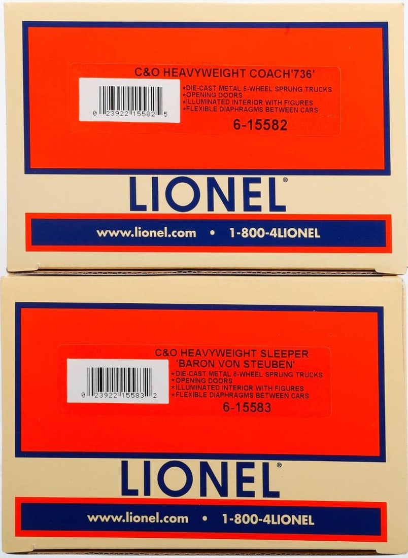 Lionel O Gauge Modern Era C&O Heavyweight 2 Pack - 2
