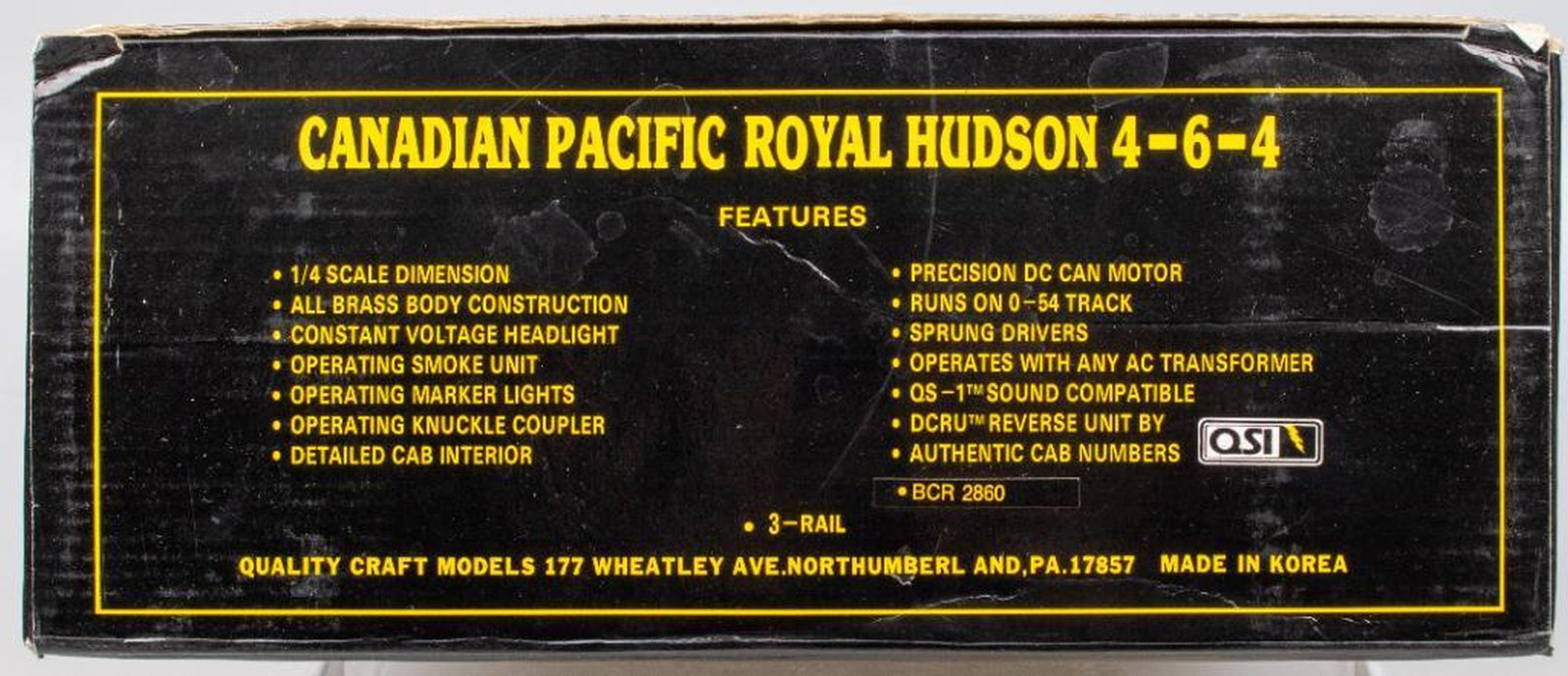Weaver O Gauge 3 Rail Canadian Pacific Royal Hudson 4-6-4 Locomotive - 2