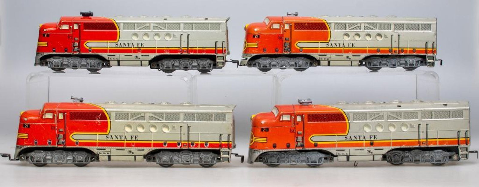 (3) Marx Santa Fe Lithographed Diesel A-A Units - 2