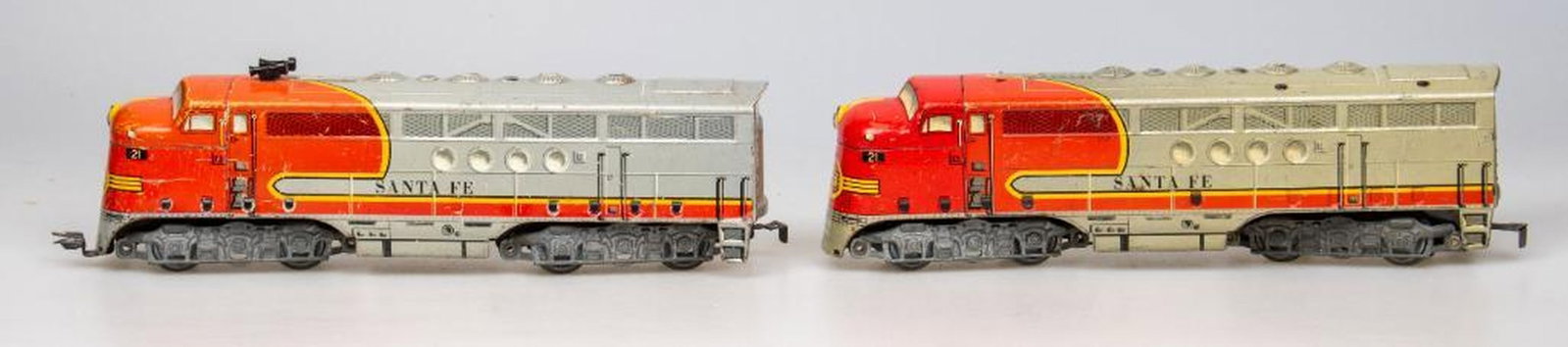 (3) Marx Santa Fe Lithographed Diesel A-A Units - 4