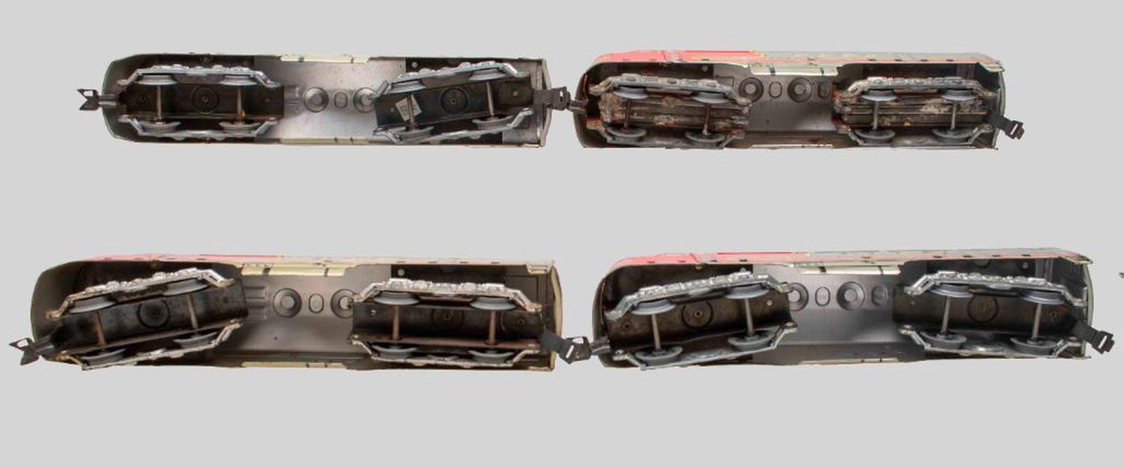 (7) Marx O Gauge #21 Santa Fe Lithographed Dummy Diesel Locomotives - 3