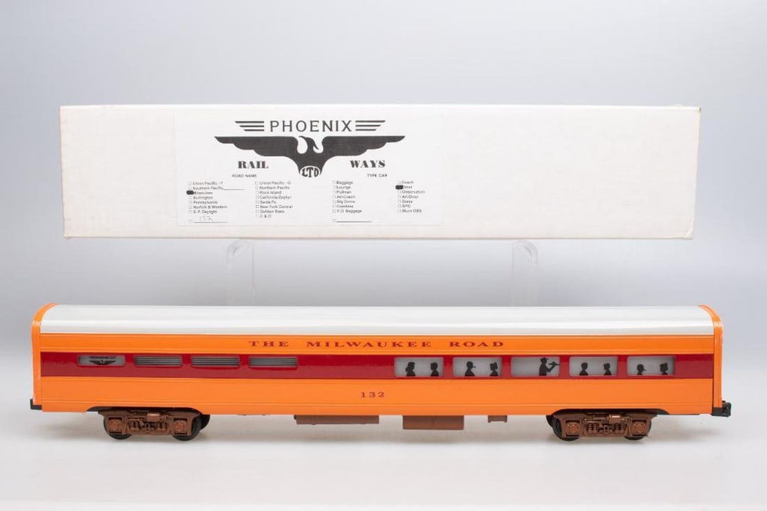 Phoenix Railways, Ltd. O Gauge Milwaukee Road Passenger Car #132 Diner - 2