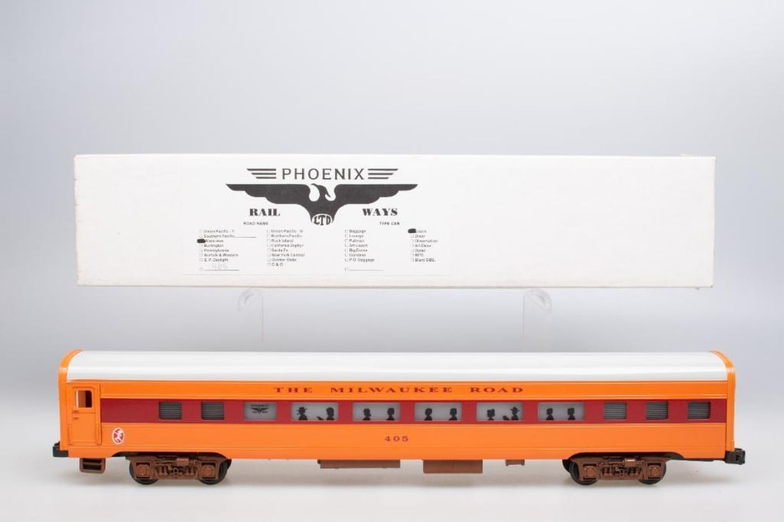 Phoenix Railways, LLC, O Gauge Milwaukee Road Hiawatha #405 Coach - 2