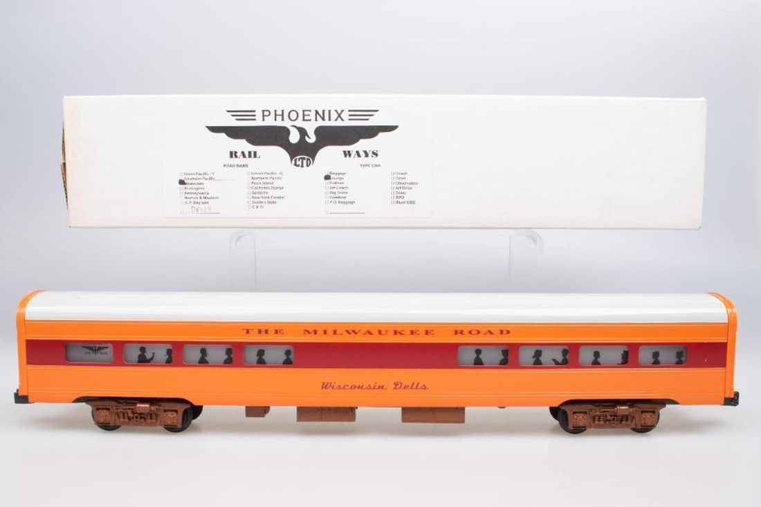 Phoenix Rail Ways, Ltd. O Gauge Milwaukee Road Hiawatha Wisconsin Dells Lounge - 2