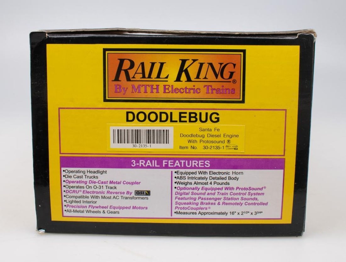 MTH Rail King O Gauge Santa Fe Doodlebug with Sound - 2