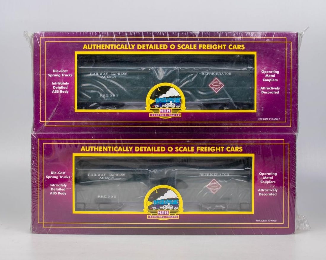 MTH O Gauge Railway Express Agency Reefer 2 Pack - 2