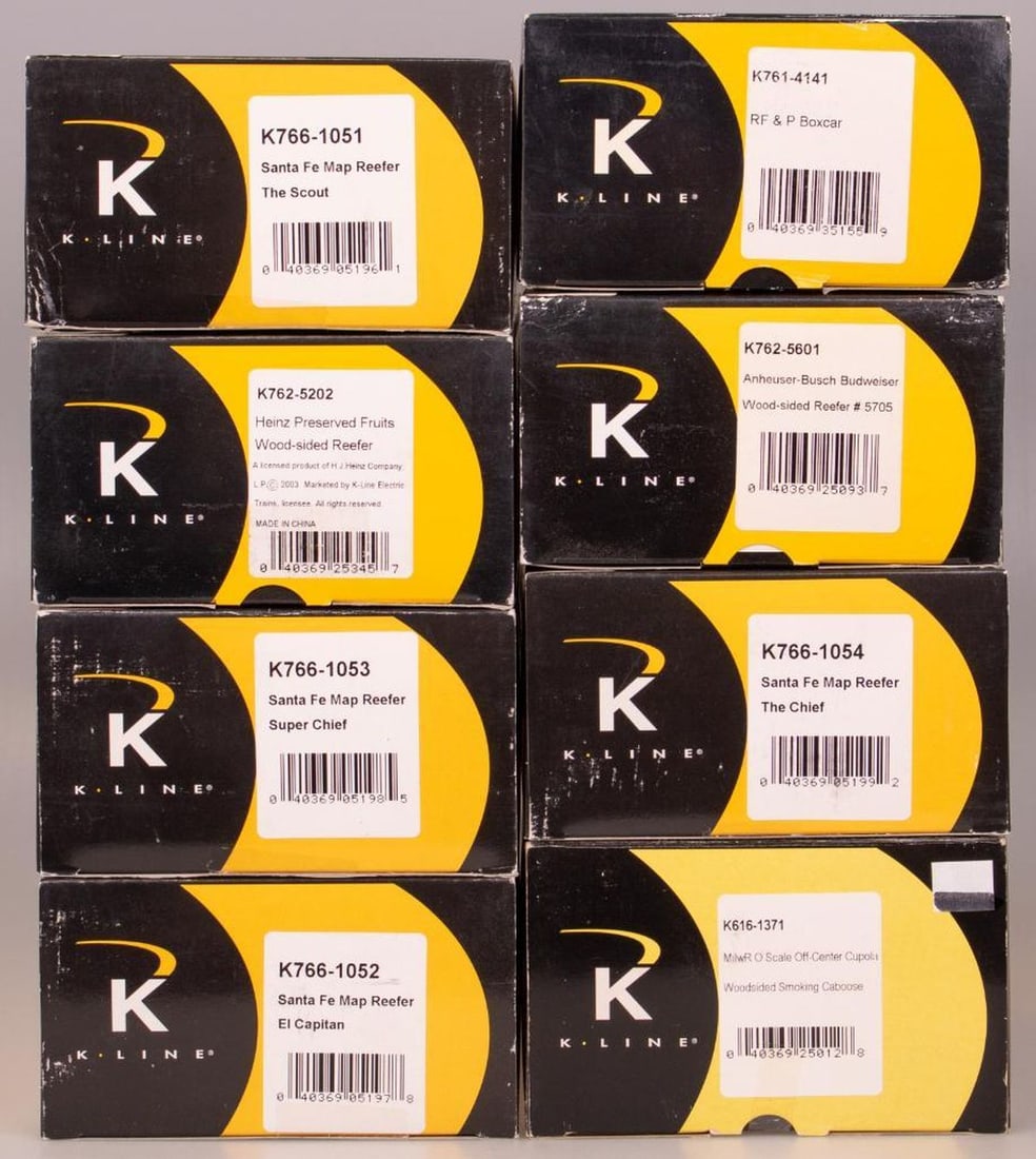 (8) K-Line O Gauge Freight Cars - 2