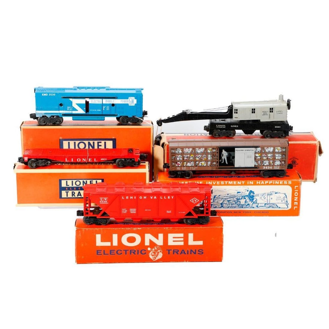 (12) Boxed Lionel O Gauge Postwar Freight Cars - 3