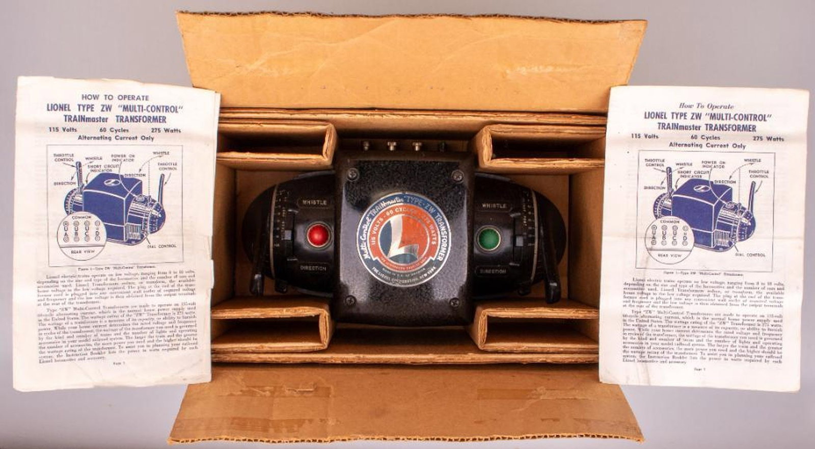 Lionel O Gauge Postwar ZW 275 Watt Transformer - Boxed (1 of 2)