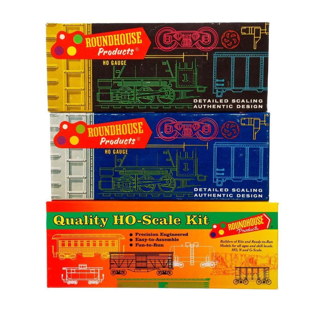 (14) Roundhouse HO Scale Passenger & Freight Cars - 2