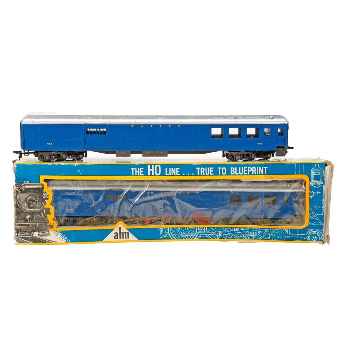 AHM HO Scale 8 car Wabash Passenger Train - 2