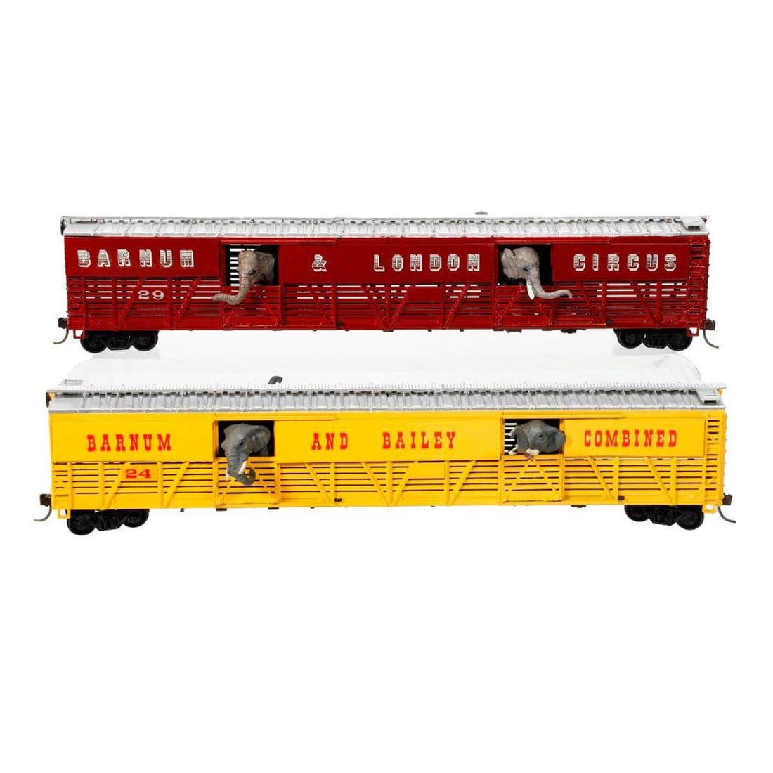 (16) HO Scale Custom Made and decorated Circus Stock Cars. - 2