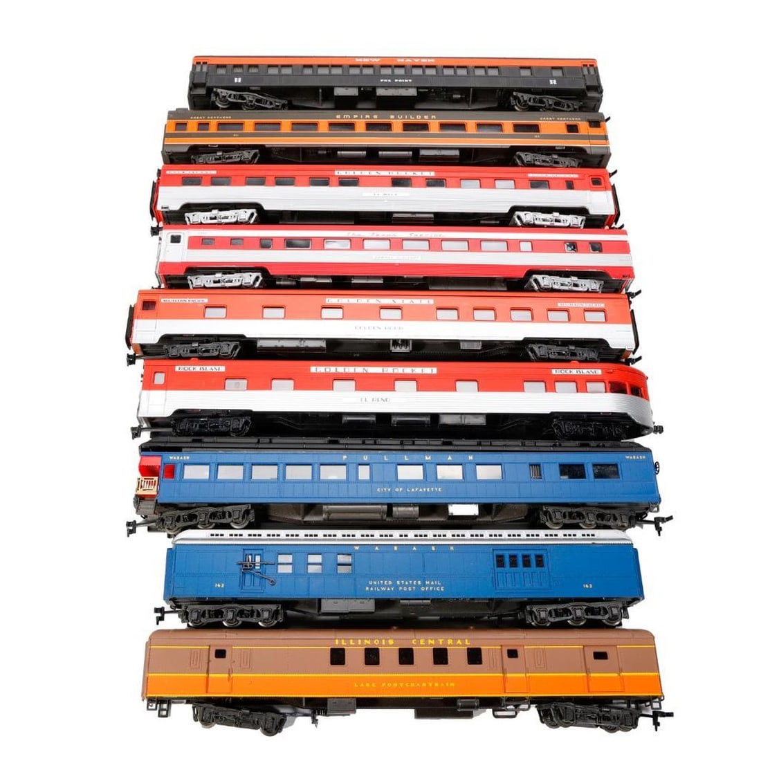 (9) HO Scale Mixed Passenger Cars (1 of 2)