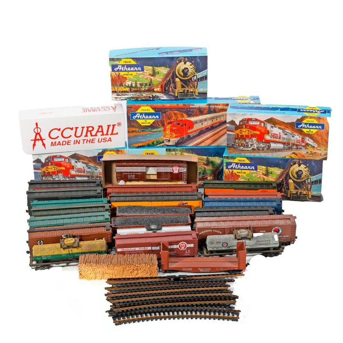 (29) HO Scale Freight Cars and HO Scale Freight Car boxes (1 of 2)