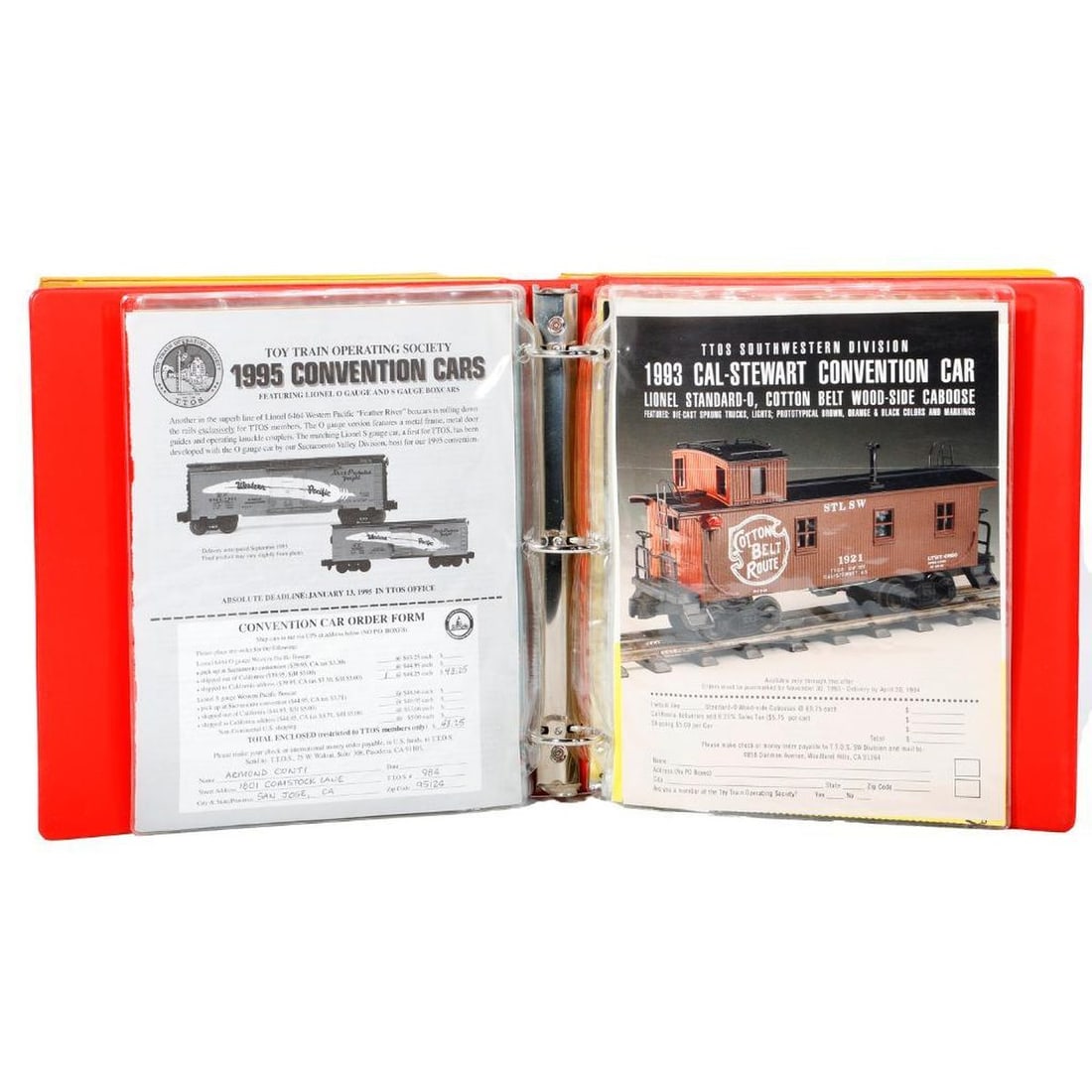 Binder of Lionel Postwar Consumer Catalogs - 2