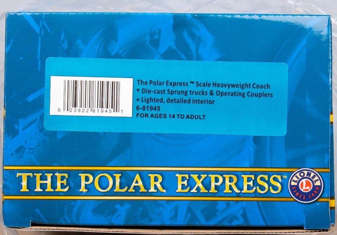 Lionel O Gauge Polar Express Scale HW Coach - 2