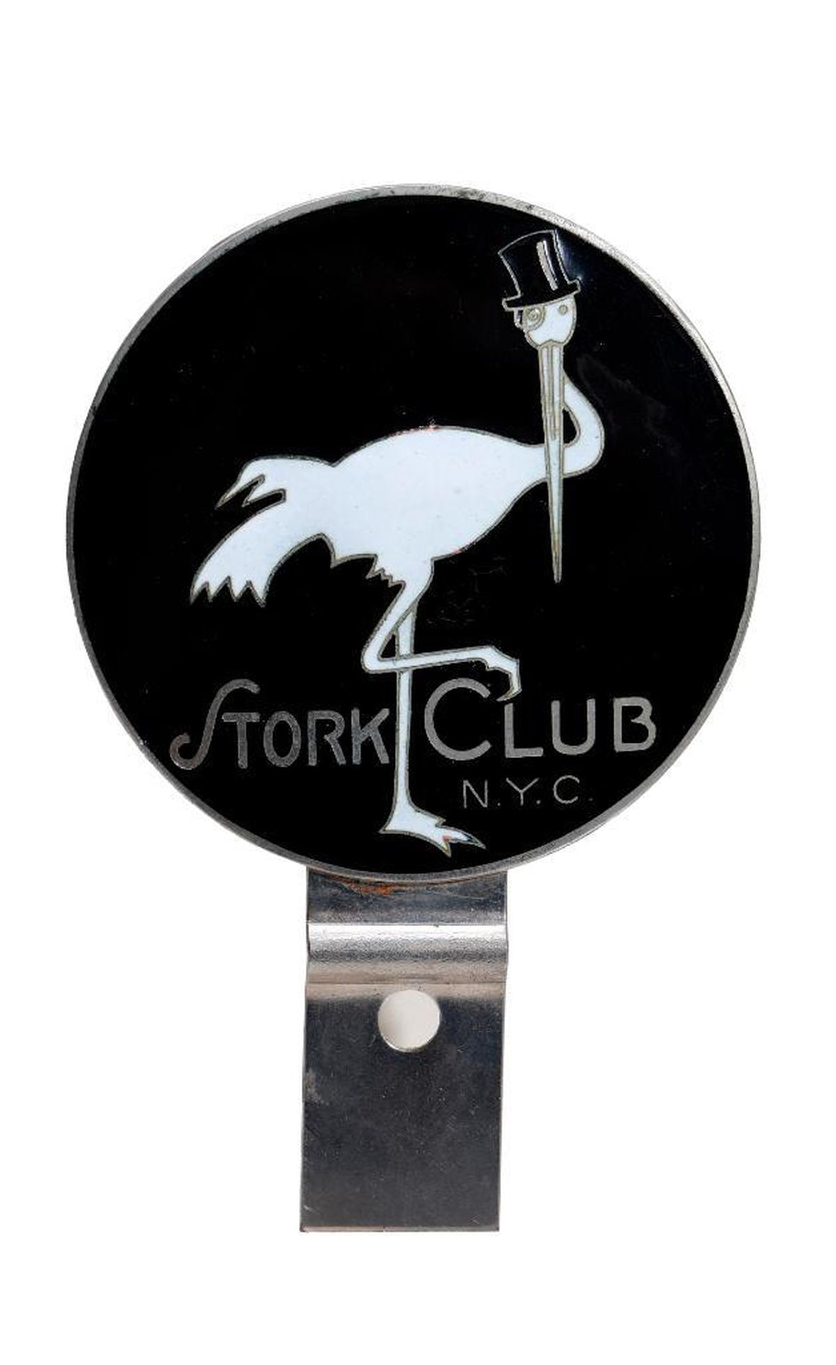 The Stork Club N.Y.C. License Plate Badge (1 of 1)
