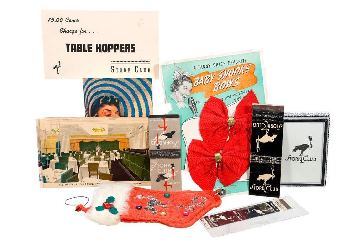 The Stork Club Memorabilia Assortment (1 of 3)
