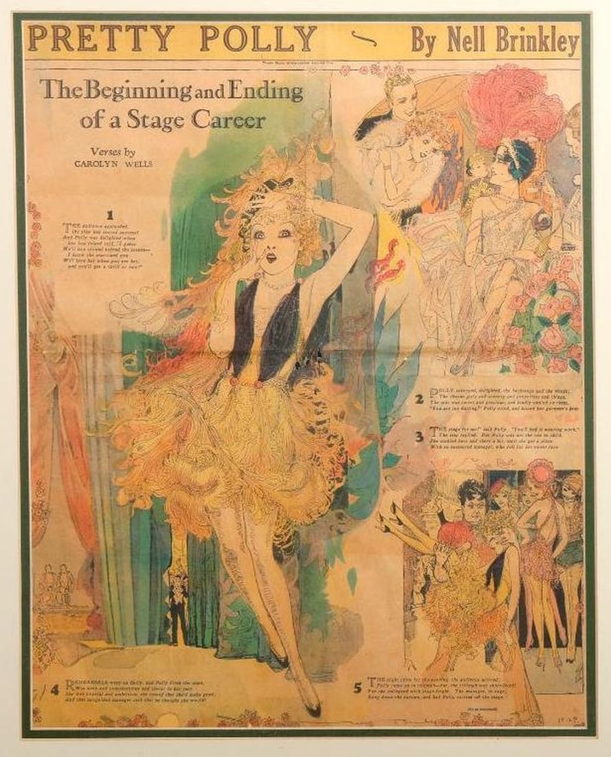 Nell Brinkly (1886-1944), "Pretty Polly" Newspaper Illustration (1 of 3)