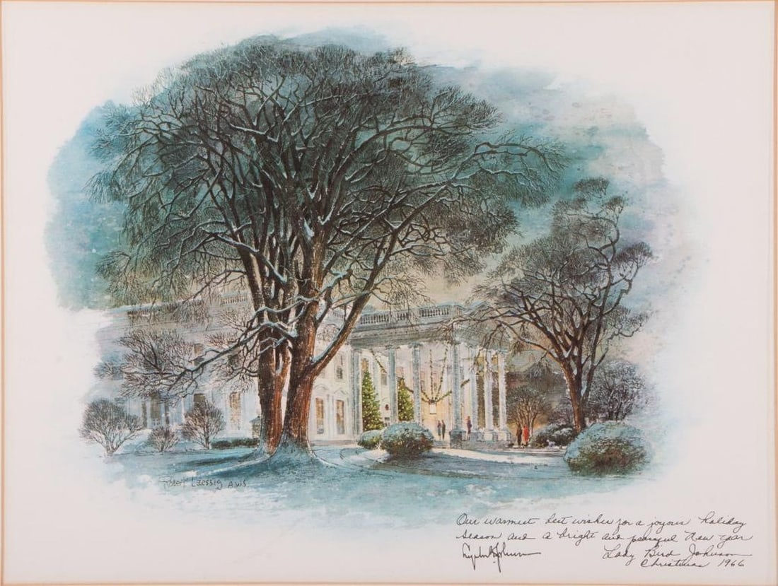 Robert Laessig (1913 - 2010), White House Christmas Greeting, 1966 (1 of 5)
