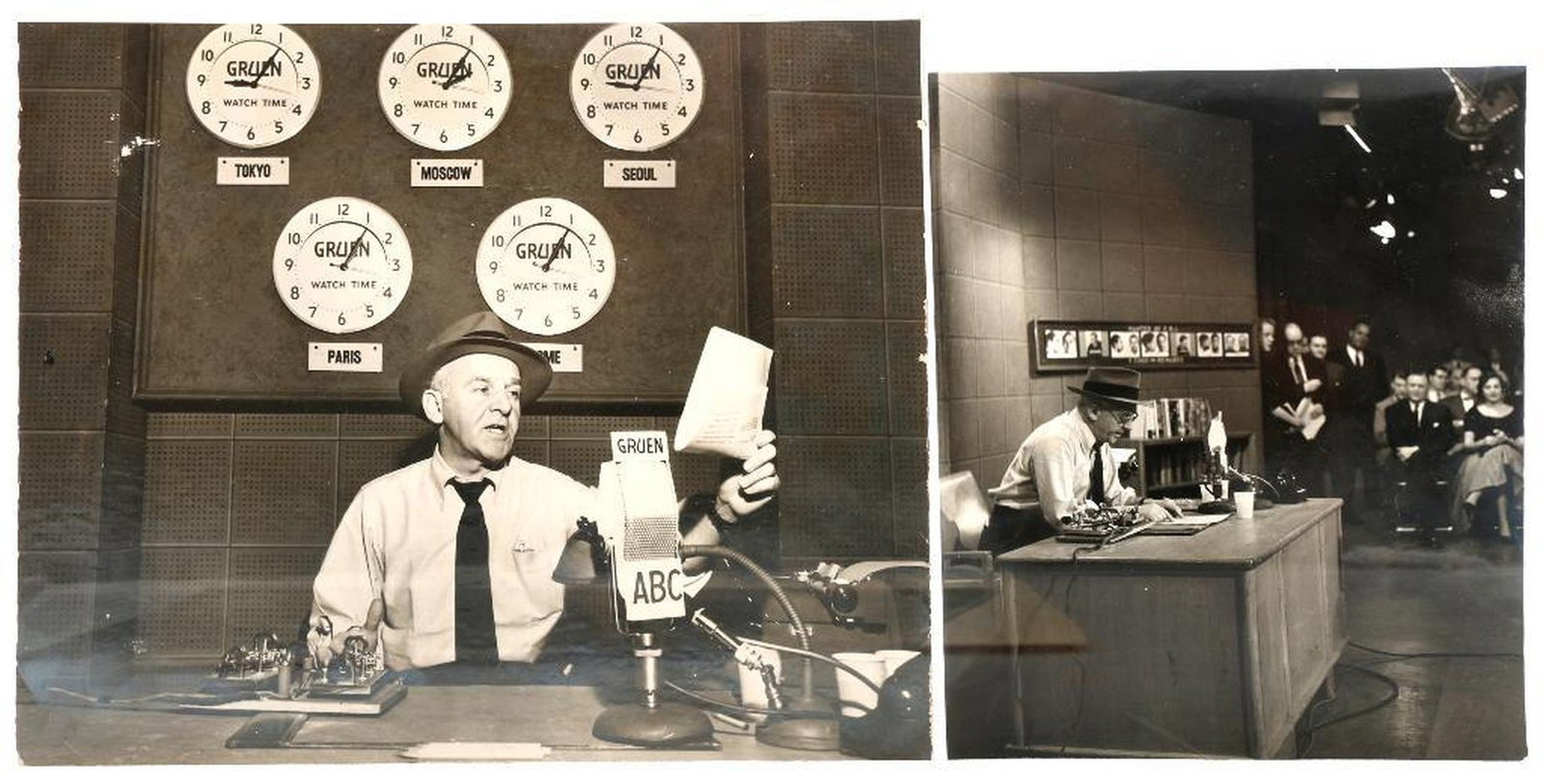 Walter Winchell ABC Press Photos (4), Gruen Watch Sponsorship (1 of 3)
