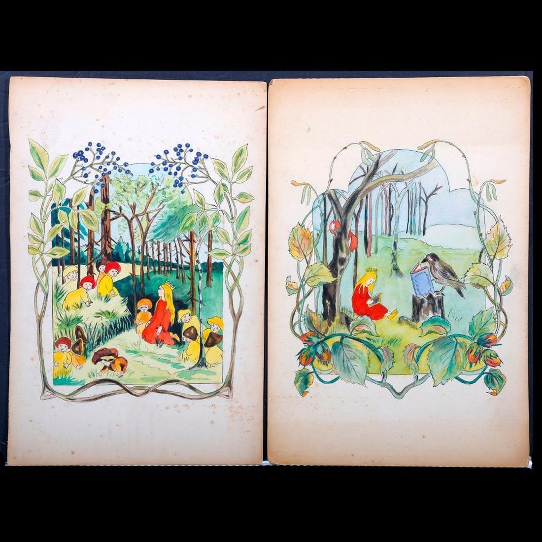 Sibylle Von Olfers Layout Artwork for The Princess in the Forest (1 of 2)