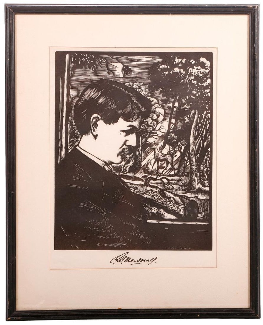 Howard Simon (1902-1979), Woodcut Print of Composer (1 of 1)