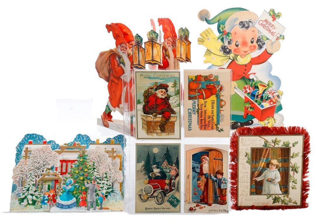Collection of Vintage Christmas and Misc. Cards, Postcards, Photos (1 of 12)