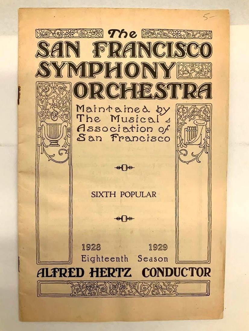 San Francisco Symphony/Opera Ephemera (3) (1 of 5)