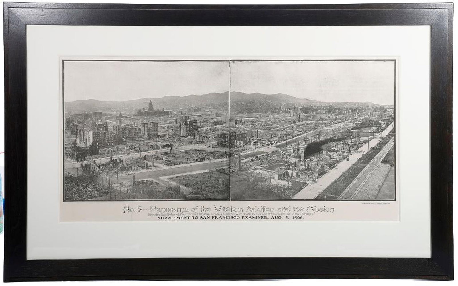Panorama Poster of the Western Addition and the Mission, 1906 (1 of 2)